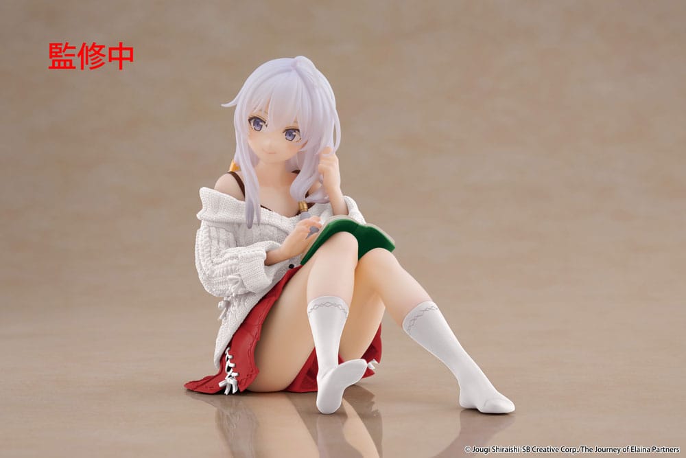 Wandering Witch: The Journey of Elaina PVC Statue Desktop Cute Figure Elaina Casual Clothes Ver. Renewal 13 cm Image 1