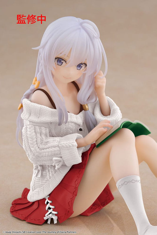 Wandering Witch: The Journey of Elaina PVC Statue Desktop Cute Figure Elaina Casual Clothes Ver. Renewal 13 cm Image 2