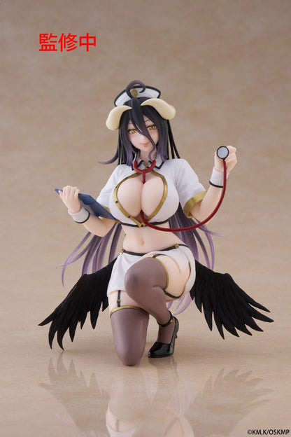 Overlord PVC Statue Desktop Cute Figure Albedo Nurse Ver. Renewal 13 cm Image 1