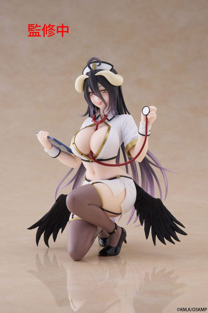 Overlord PVC Statue Desktop Cute Figure Albedo Nurse Ver. Renewal 13 cm Image 3