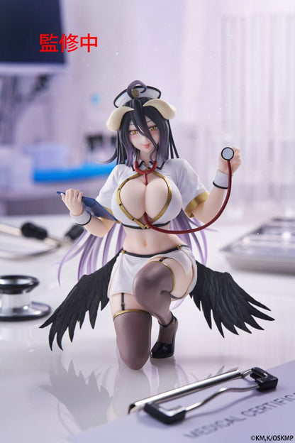 Overlord PVC Statue Desktop Cute Figure Albedo Nurse Ver. Renewal 13 cm Image 10