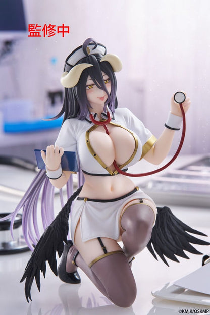 Overlord PVC Statue Desktop Cute Figure Albedo Nurse Ver. Renewal 13 cm Image 12