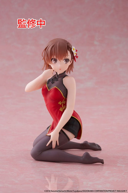 A Certain Scientific Railgun PVC Statue Desktop Cute Figure Mikoto Misaka Chinese Dress Ver. 13 cm Image 6