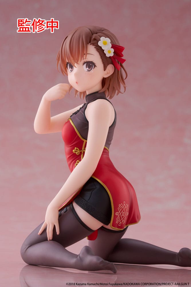 A Certain Scientific Railgun PVC Statue Desktop Cute Figure Mikoto Misaka Chinese Dress Ver. 13 cm Image 8