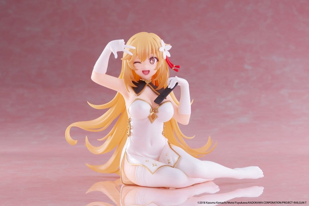 A Certain Scientific Railgun PVC Statue Desktop Cute Figure Misaki Shokuho Chinese Dress Ver. 13 cm Image 2