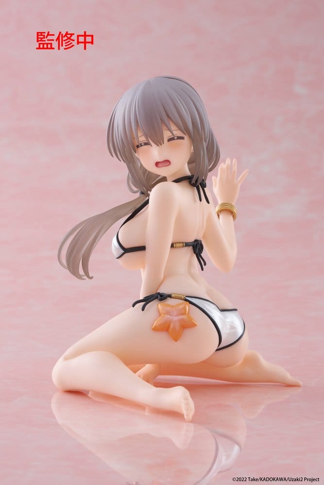 Uzaki-chan Wants to Hang Out! PVC Statue Desktop Cute Figure Tsuki Uzaki (Swimwear Ver.) 13 cm Image 1