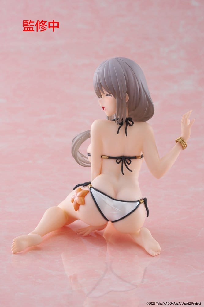 Uzaki-chan Wants to Hang Out! PVC Statue Desktop Cute Figure Tsuki Uzaki (Swimwear Ver.) 13 cm Image 4