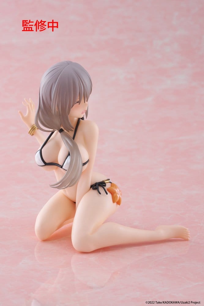 Uzaki-chan Wants to Hang Out! PVC Statue Desktop Cute Figure Tsuki Uzaki (Swimwear Ver.) 13 cm Image 5