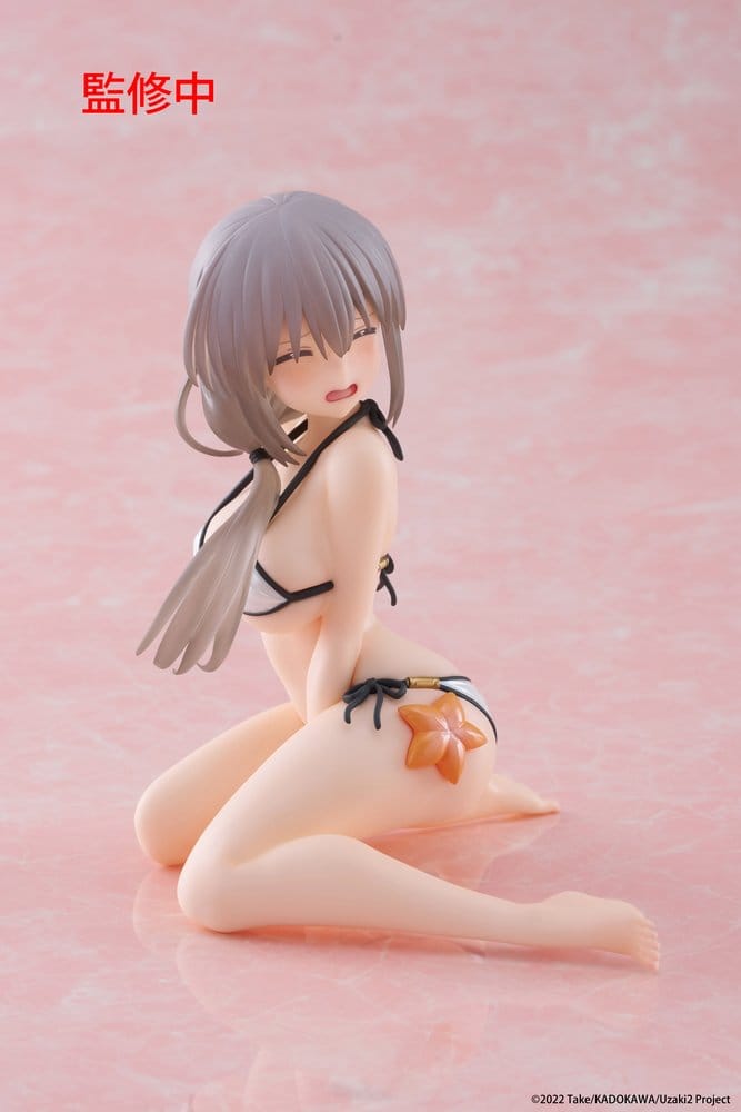 Uzaki-chan Wants to Hang Out! PVC Statue Desktop Cute Figure Tsuki Uzaki (Swimwear Ver.) 13 cm Image 6