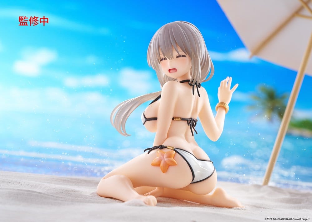 Uzaki-chan Wants to Hang Out! PVC Statue Desktop Cute Figure Tsuki Uzaki (Swimwear Ver.) 13 cm Image 11