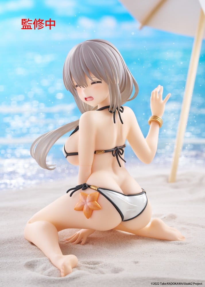 Uzaki-chan Wants to Hang Out! PVC Statue Desktop Cute Figure Tsuki Uzaki (Swimwear Ver.) 13 cm Image 12