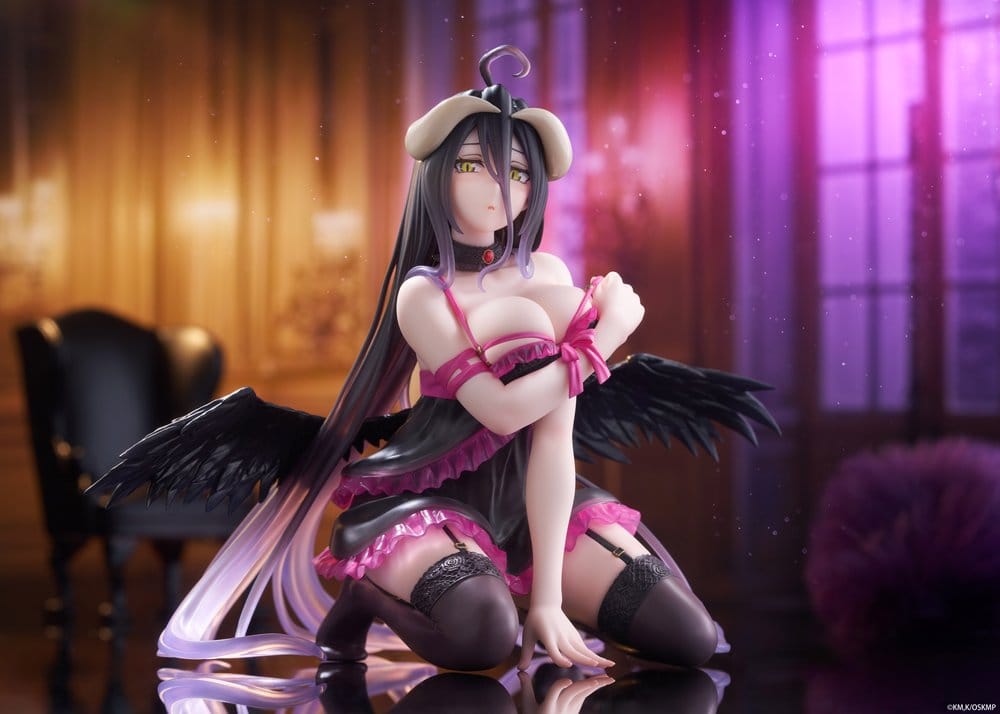 Overlord Desktop Cute PVC Figur Albedo (Negligee ver.) 13 cm Image 3