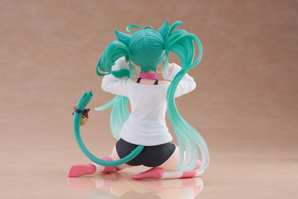 Hatsune Miku PVC Statue Desktop Cute Figure Hatsune Miku Cat Ear T-Shirt Ver. 13 cm Image 7