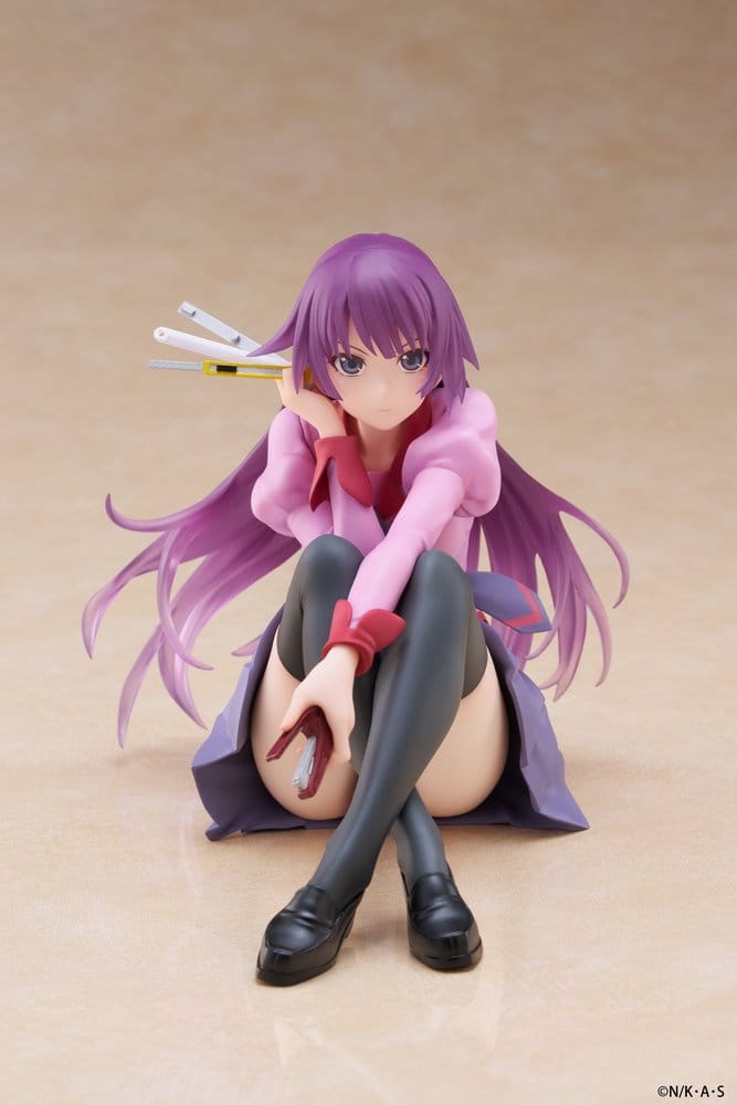 Monogatari PVC Statue Desktop Cute Figure Hitagi Senjougahara 13 cm Image 1