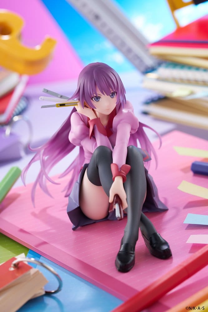 Monogatari PVC Statue Desktop Cute Figure Hitagi Senjougahara 13 cm Image 4