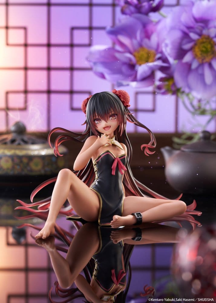 To Love-Ru Darkness Desktop Cute PVC Figur Nemesis (Chinese Dress Ver.) 13 cm Image 2
