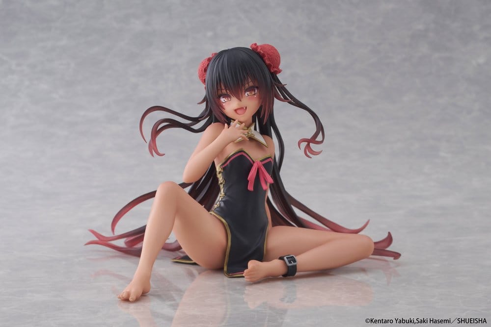To Love-Ru Darkness Desktop Cute PVC Figur Nemesis (Chinese Dress Ver.) 13 cm Image 1