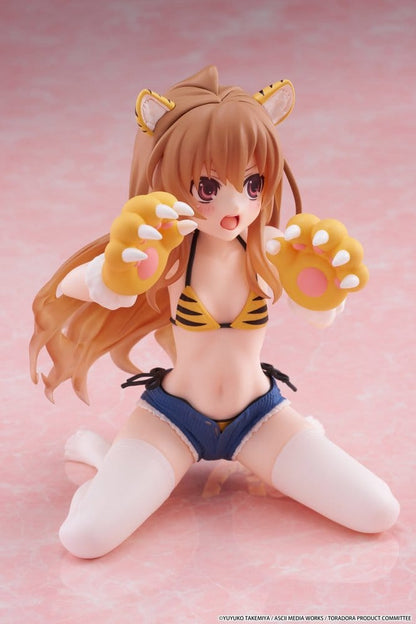 Toradora! Desktop Cute PVC Figur Taiga Aisaka (Tiger Costume Swimwear Ver.) 13 cm Image 2