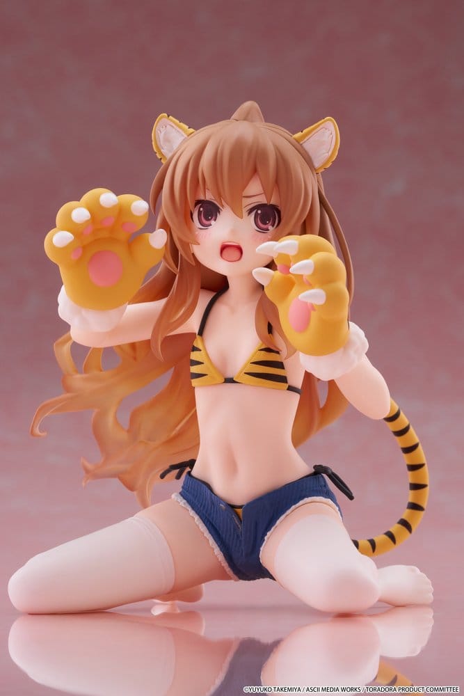 Toradora! Desktop Cute PVC Figur Taiga Aisaka (Tiger Costume Swimwear Ver.) 13 cm Image 5