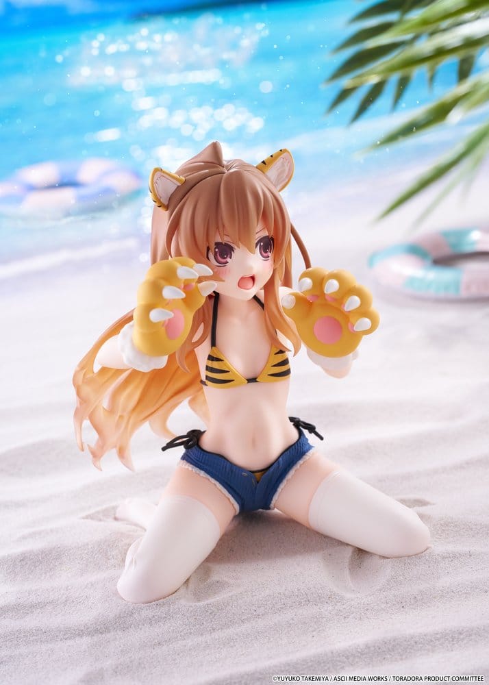 Toradora! Desktop Cute PVC Figur Taiga Aisaka (Tiger Costume Swimwear Ver.) 13 cm Image 7