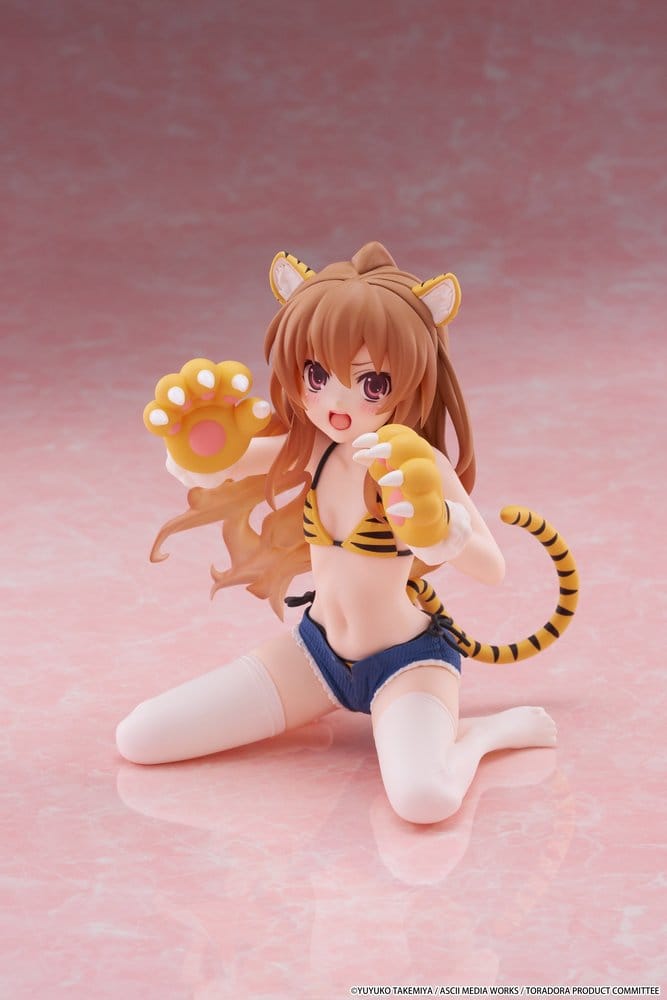 Toradora! Desktop Cute PVC Figur Taiga Aisaka (Tiger Costume Swimwear Ver.) 13 cm Image 9