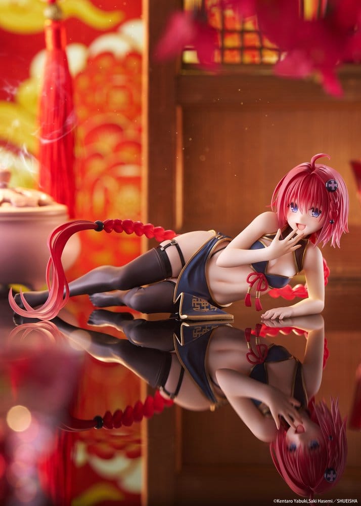 To Love-Ru Darkness Desktop Cute PVC Figur Mea Kurosaki (Chinese Dress Ver.) 13 cm Image 2