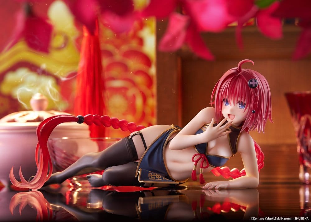 To Love-Ru Darkness Desktop Cute PVC Figur Mea Kurosaki (Chinese Dress Ver.) 13 cm Image 6