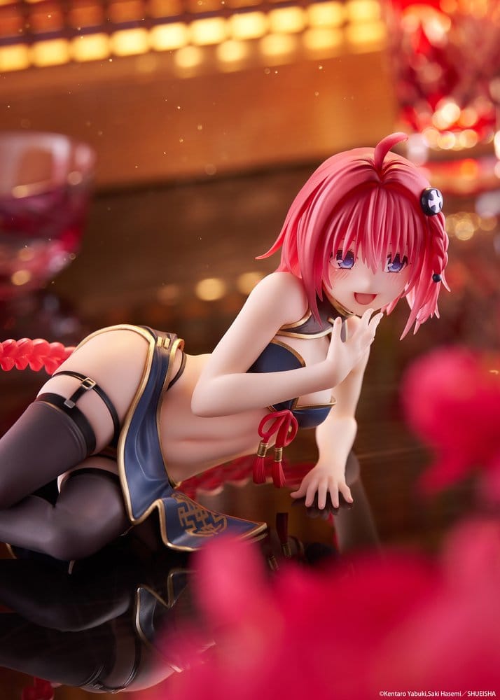 To Love-Ru Darkness Desktop Cute PVC Figur Mea Kurosaki (Chinese Dress Ver.) 13 cm Image 7