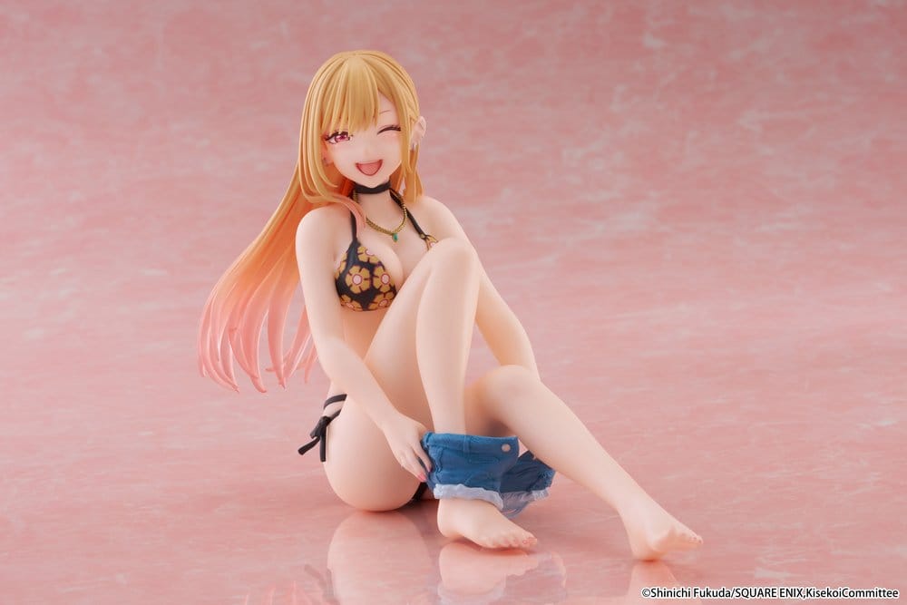 My Dress-Up Darling Desktop Cute PVC Figur Marin Kitagawa (Measured Swimsuit Ver.) Reissue 13 cm Image 1