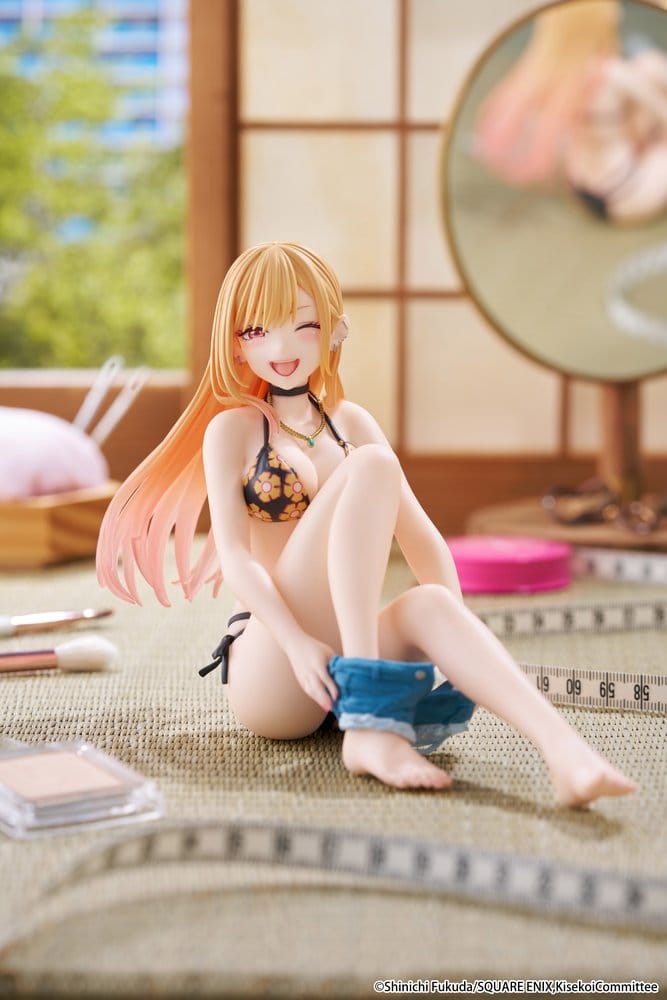 My Dress-Up Darling Desktop Cute PVC Figur Marin Kitagawa (Measured Swimsuit Ver.) Reissue 13 cm Image 2