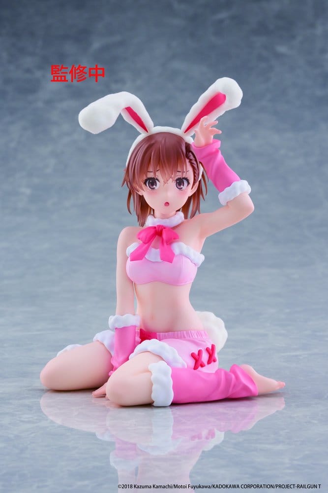 A Certain Scientific Railgun Moflock PVC Figur Mikoto Misaka (Fluffy Bunny Ver.) 13 cm Image 1