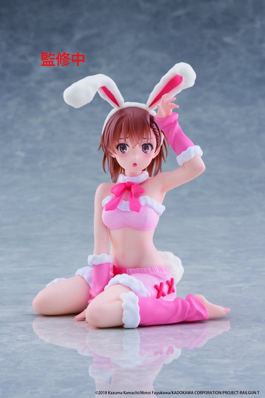 A Certain Scientific Railgun Moflock PVC Figur Mikoto Misaka (Fluffy Bunny Ver.) 13 cm Image 1