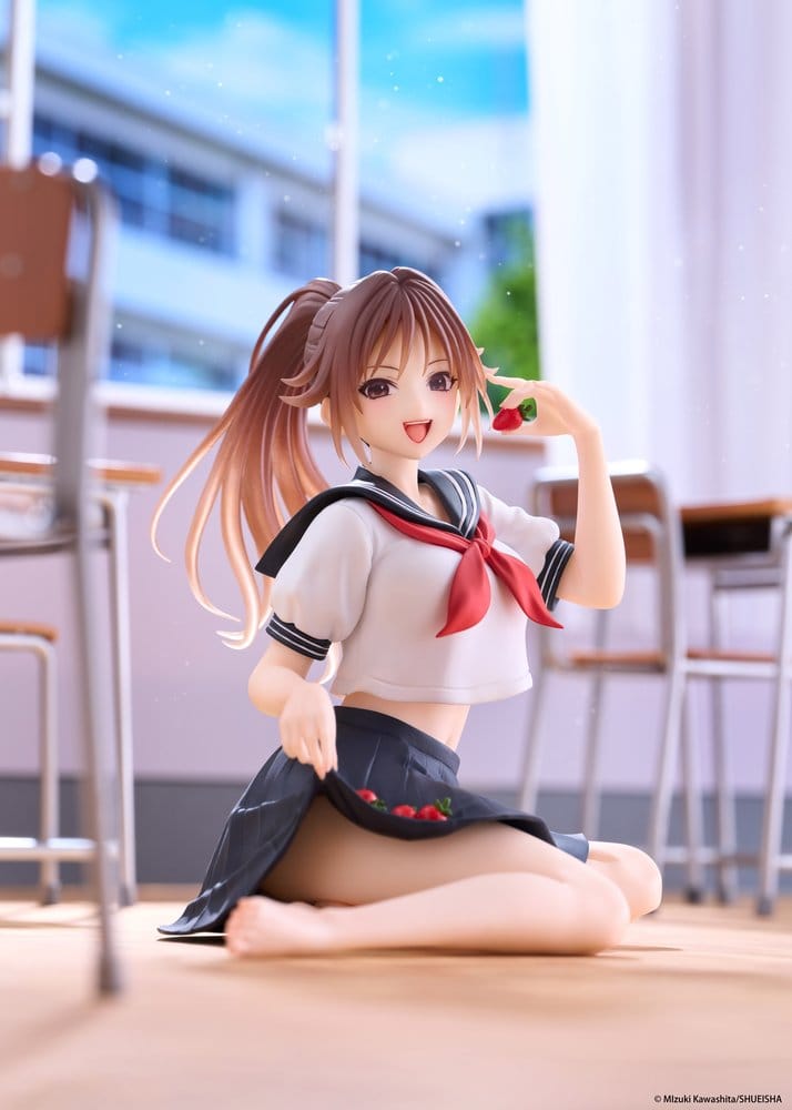 Strawberry 100% Desktop Cute PVC Figur Satsuki Kitaoji (School uniform Ver.) 18 cm Image 2