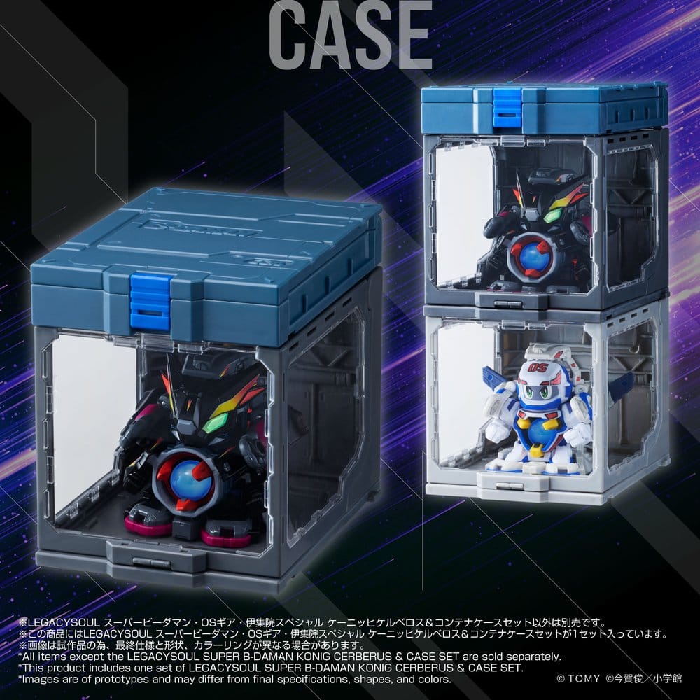 Legacysoul Super B-Daman Actionfiguren Konig Cerberus & Case Set Image 6