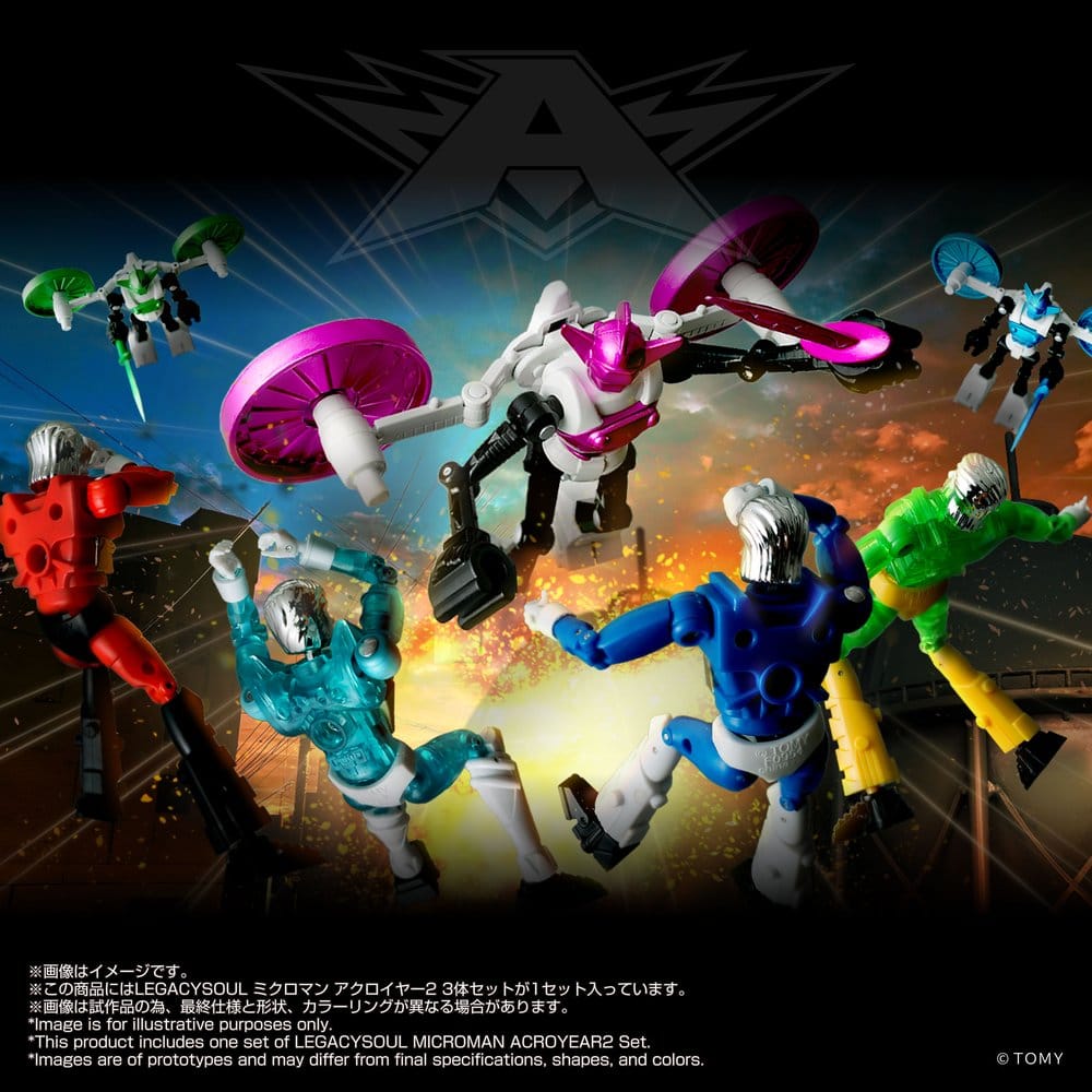 Microman Legacysoul Actionfiguren 3er-Pack Acroyear 2 Image 5