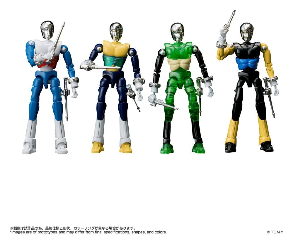 Microman Legacysoul Actionfiguren 4er-Pack SPYM M14X Set Image 1