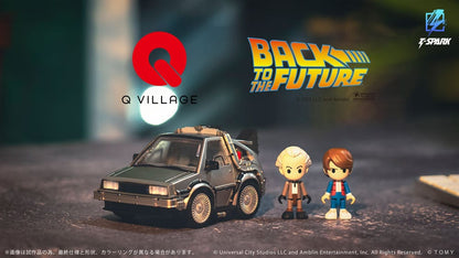 Zurück in die Zukunft Q-Village Fahrzeug mit Minifiguren Time Machine 9 cm Image 7