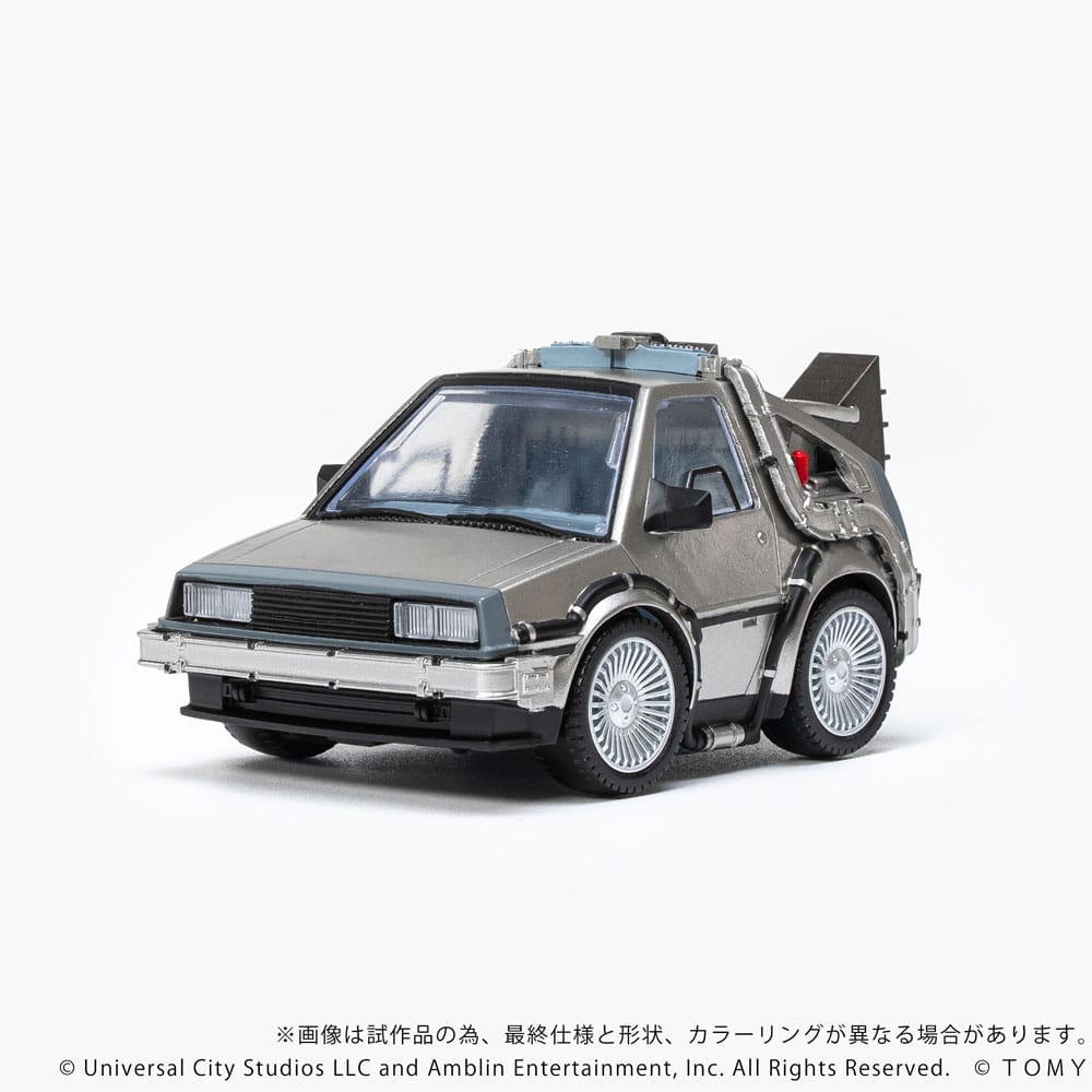 Zurück in die Zukunft Q-Village Fahrzeug mit Minifiguren Time Machine 9 cm Image 9