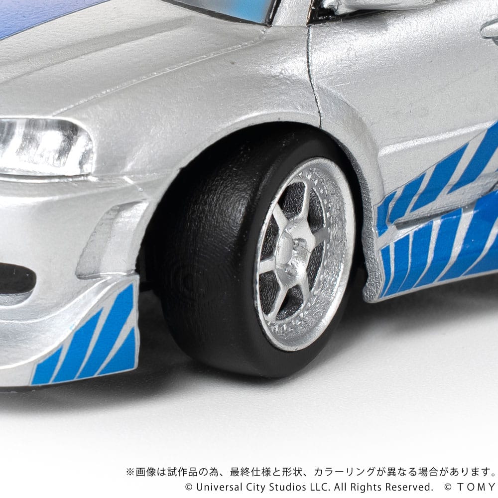Fast & Furious Q-Village Fahrzeug mit Minifigur Nissan Skyline GT-R (R34) 9 cm Image 5