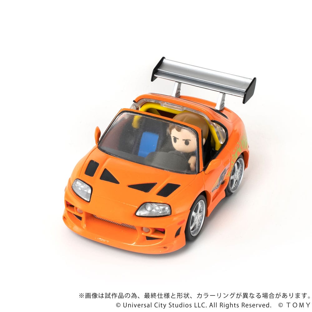 Fast & Furious Q-Village Fahrzeug mit Minifigur Toyota Supra JZA80 9 cm Image 4