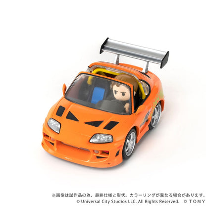Fast & Furious Q-Village Fahrzeug mit Minifigur Toyota Supra JZA80 9 cm Image 4
