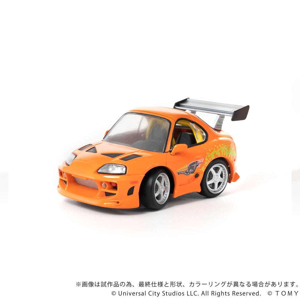 Fast & Furious Q-Village Fahrzeug mit Minifigur Toyota Supra JZA80 9 cm Image 5