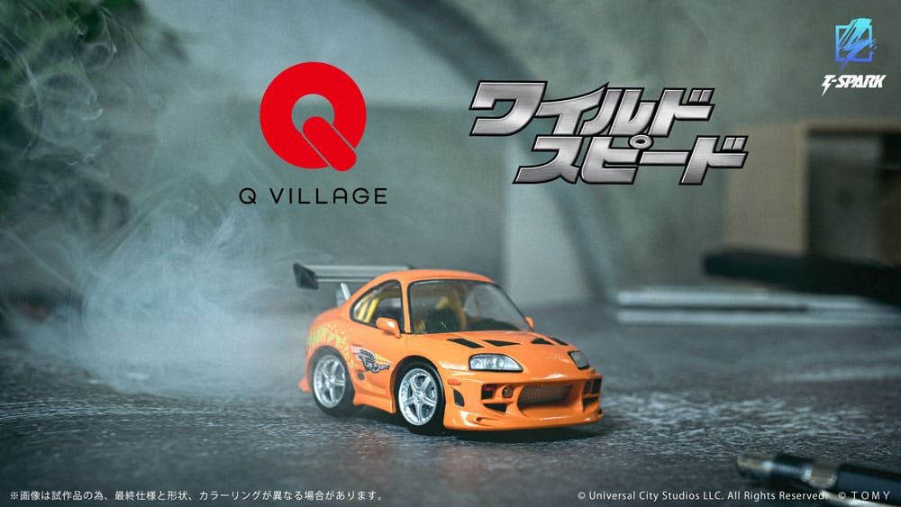 Fast & Furious Q-Village Fahrzeug mit Minifigur Toyota Supra JZA80 9 cm Image 8