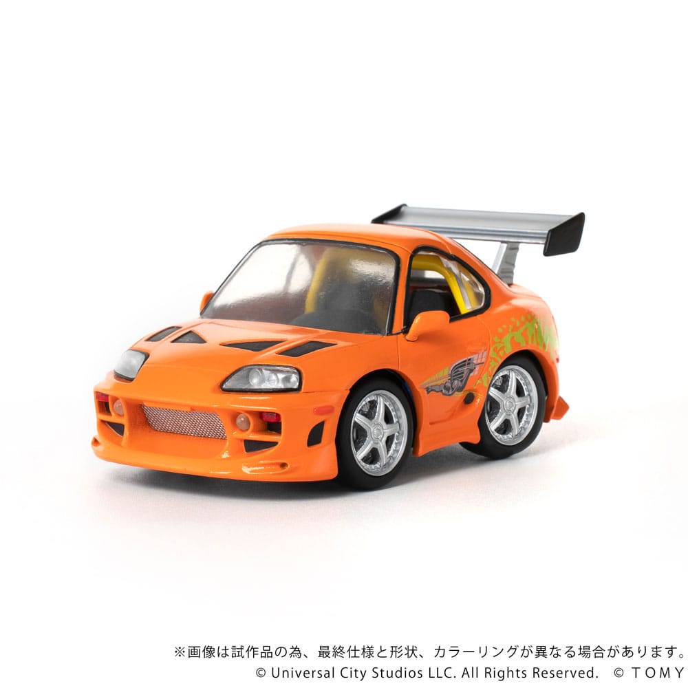 Fast & Furious Q-Village Fahrzeug mit Minifigur Toyota Supra JZA80 9 cm Image 9