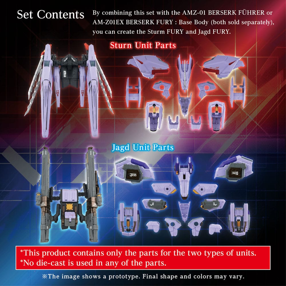 Zoids Model Kit Zubehör-Set AM-Z01CP Berserk Fury Sturm & Jagd Unit Image 3