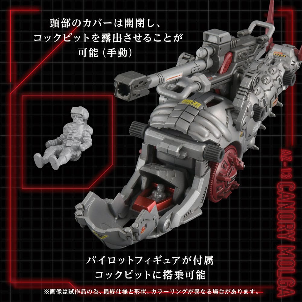 Zoids Plastic Model Kit 1/72 AZ-13 Canory Molga 19 cm Image 5