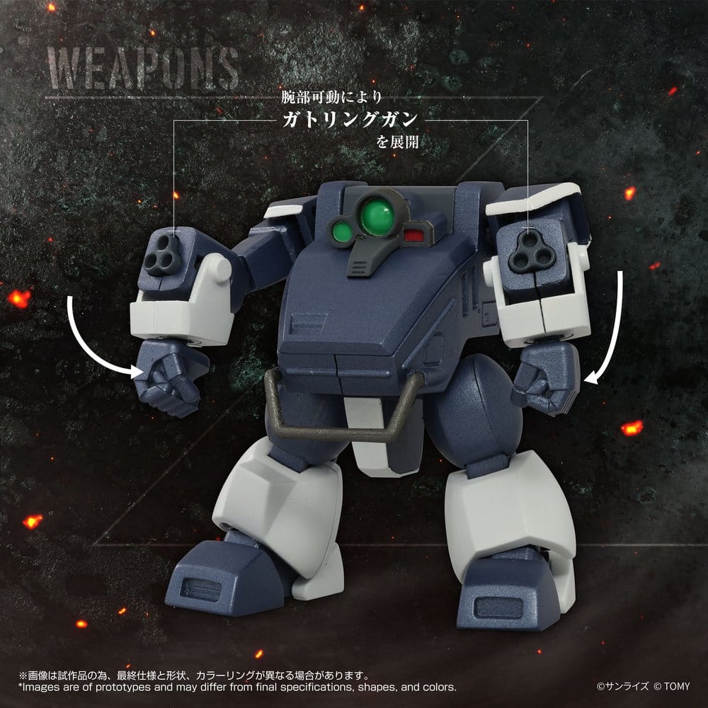 Armored Trooper Votoms Toyrise Actionfigur 1/48 AT-08 Zwerg Sand Loader 7 cm Image 2