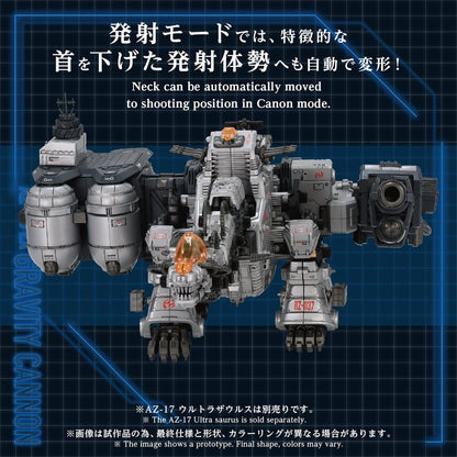 Zoids Plastic Model Kit 1/72 AZ-17EX Ultra Saurus Gravity Cannon 73 cm Image 4