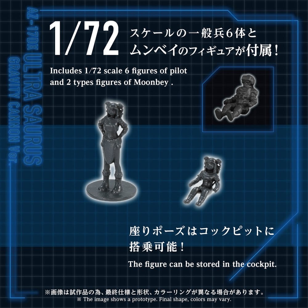 Zoids Plastic Model Kit 1/72 AZ-17DX Ultra Saurus Gravity Cannon Deluxe Version 58 cm Image 5