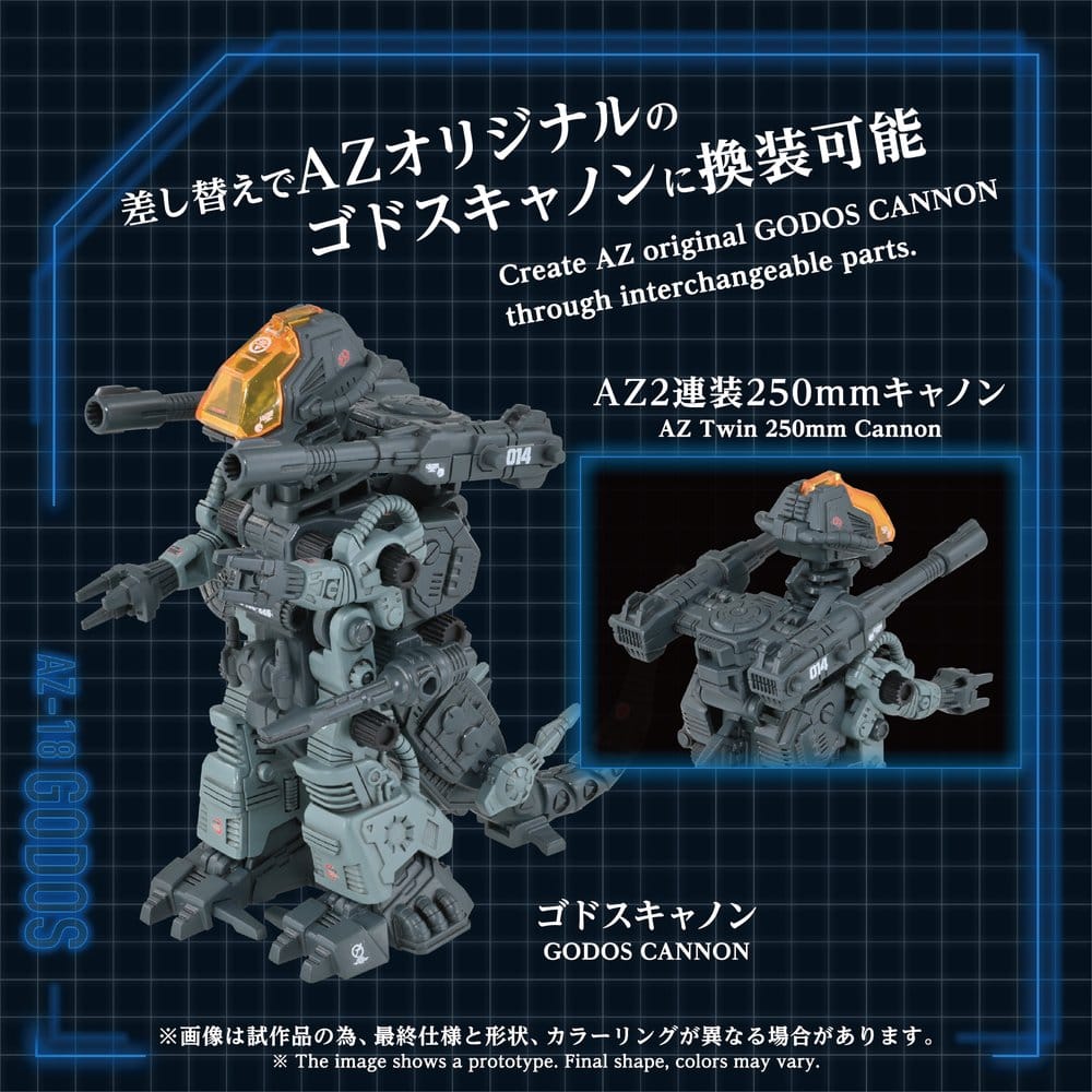 Zoids Plastic Model Kit 1/72 AZ-18 Godos 13 cm Image 6